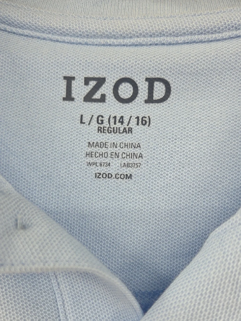 Boys IZOD Light Blue Classic Cotton Polo